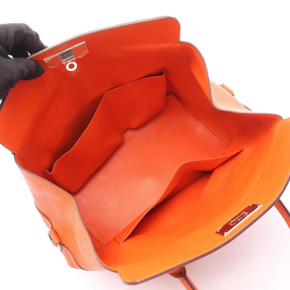 Hermes Toolbox 26 Handbag, Evercolor, Women's, Orange - Picture 3 of 15